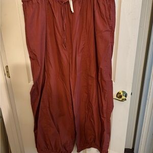 Anthropologie Parachute Wide Leg Pants in Rust